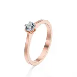 Pierścionek z diamentem różowe złoto AJPZ_097